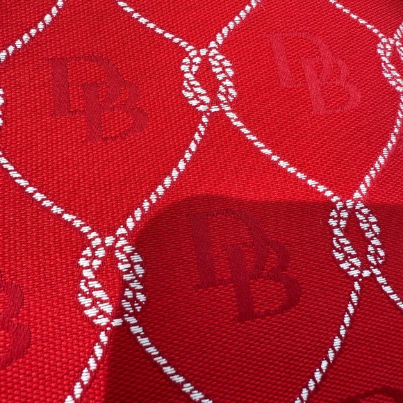 Dooney and Bourke Vintage Letter Carrier Red and White Crossbody Bag - Picture 8 of 13